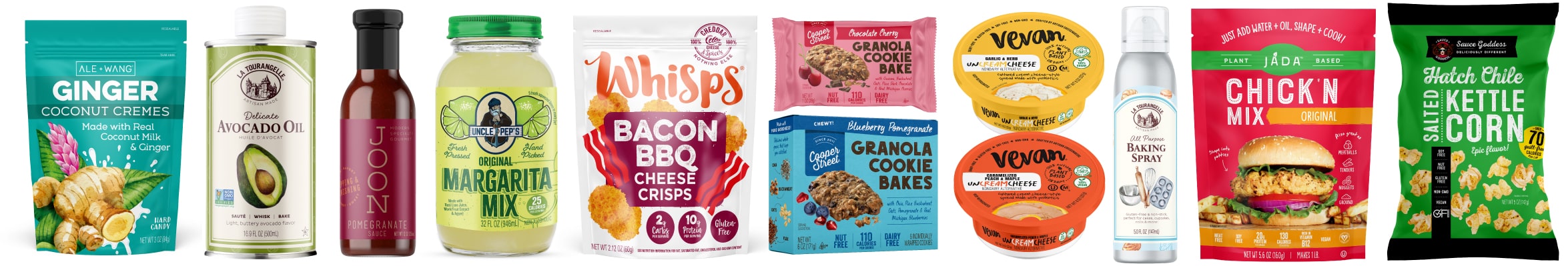 line of food packaging designs by Jenn David Design